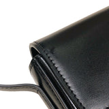 セリーヌ CELINE ショルダーバッグ クロード 194143 ブラック×ゴールド金具 シャイニーカーフ レディース ショルダーバッグ