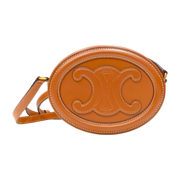 セリーヌ CELINE オーバルパース ショルダー 198602 タン カーフレザー レディース ショルダーバッグ