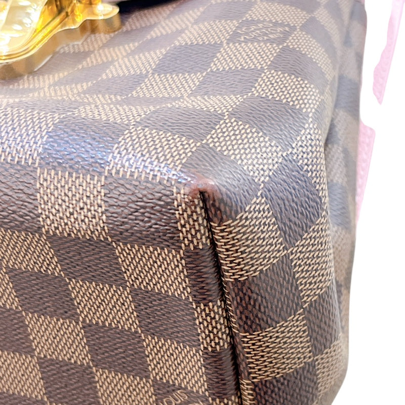 ルイ・ヴィトン LOUIS VUITTON クラプトン N42259 ピンク/ブラウン ダミエ レディース リュック・デイパック