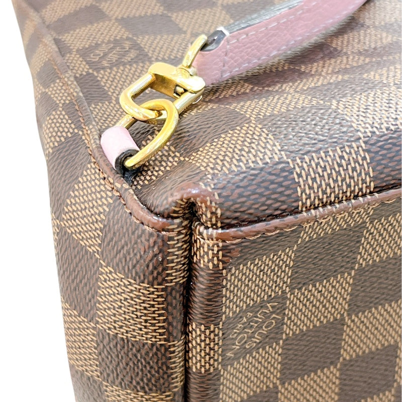 ルイ・ヴィトン LOUIS VUITTON クラプトン N42259 ピンク/ブラウン ダミエ レディース リュック・デイパック