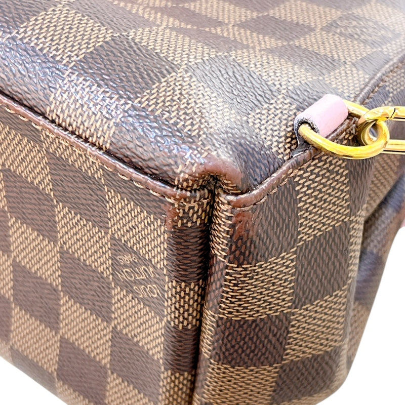 ルイ・ヴィトン LOUIS VUITTON クラプトン N42259 ピンク/ブラウン ダミエ レディース リュック・デイパック