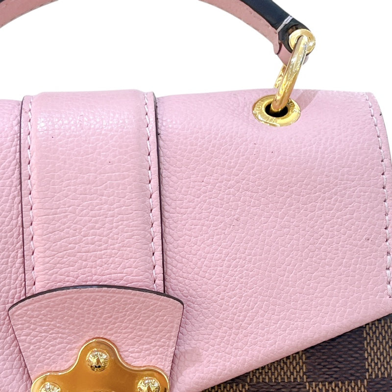 ルイ・ヴィトン LOUIS VUITTON クラプトン N42259 ピンク/ブラウン ダミエ レディース リュック・デイパック