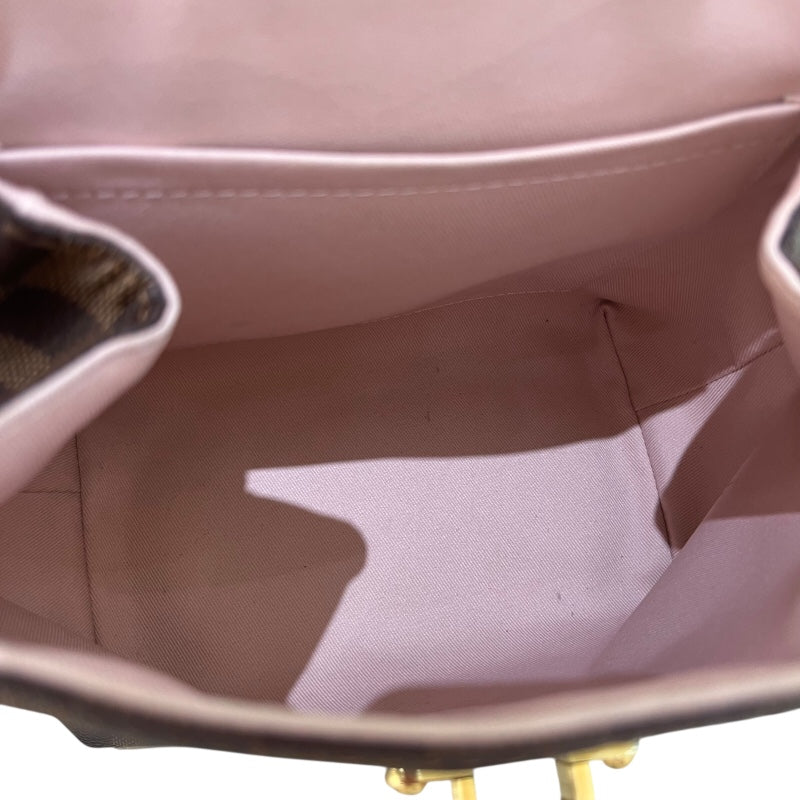 ルイ・ヴィトン LOUIS VUITTON クラプトン N42259 ピンク/ブラウン ダミエ レディース リュック・デイパック