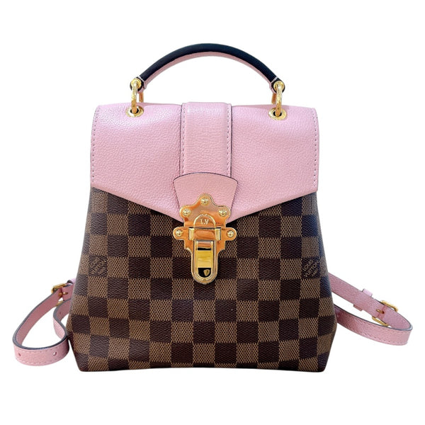 ルイ・ヴィトン LOUIS VUITTON クラプトン N42259 ピンク/ブラウン ダミエ レディース リュック・デイパック