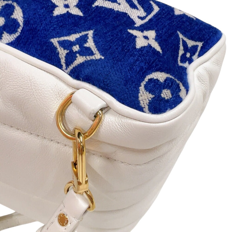 ルイ・ヴィトン LOUIS VUITTON パームスプリングス ミニ M46207 ブルー モノグラム・ベルベッド レディース リュック・デイパック