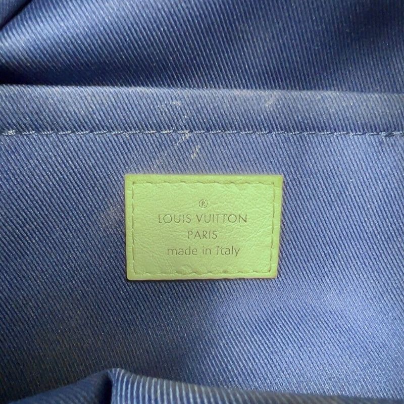 ルイ・ヴィトン LOUIS VUITTON パームスプリングス ミニ M46207 ブルー モノグラム・ベルベッド レディース リュック・デイパック