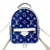 ルイ・ヴィトン LOUIS VUITTON パームスプリングス ミニ M46207 ブルー モノグラム・ベルベッド レディース リュック・デイパック