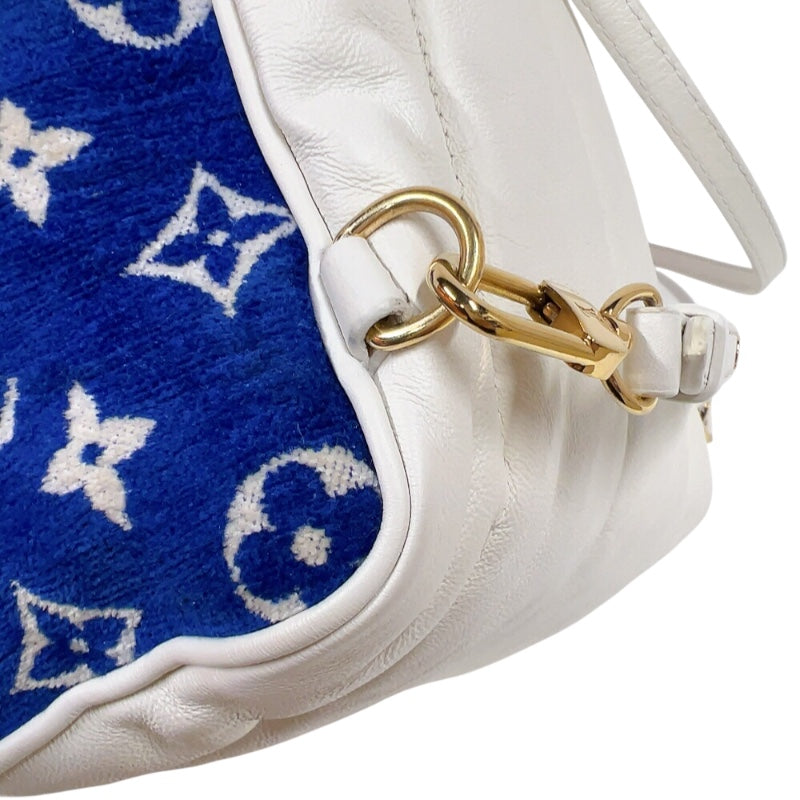 ルイ・ヴィトン LOUIS VUITTON パームスプリングス ミニ M46207 ブルー モノグラム・ベルベッド レディース リュック・デイパック