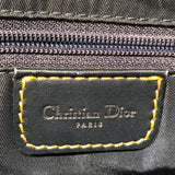クリスチャン・ディオール Christian Dior トロッターサドルバッグ アイボリー・ネイビー キャンバス・レザー レディース ハンドバッグ