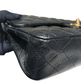 シャネル CHANEL マトラッセ25 A01112 ブラック　ゴールド金具 キャビア レディース ショルダーバッグ