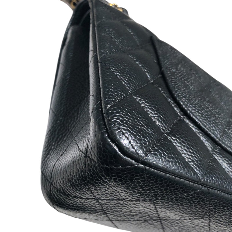 シャネル CHANEL マトラッセ25 A01112 ブラック　ゴールド金具 キャビア レディース ショルダーバッグ