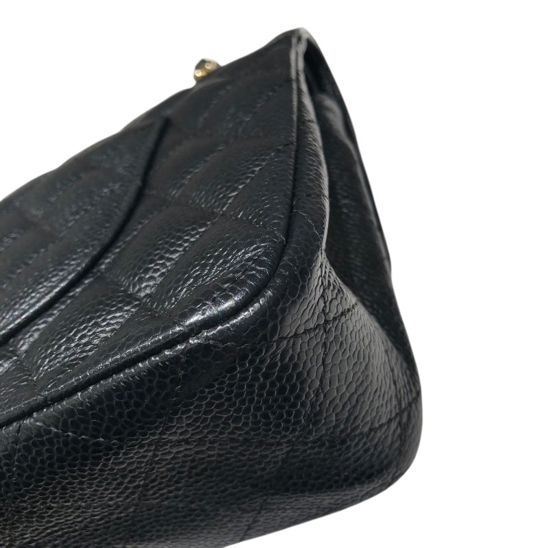 シャネル CHANEL マトラッセ25 A01112 ブラック　ゴールド金具 キャビア レディース ショルダーバッグ