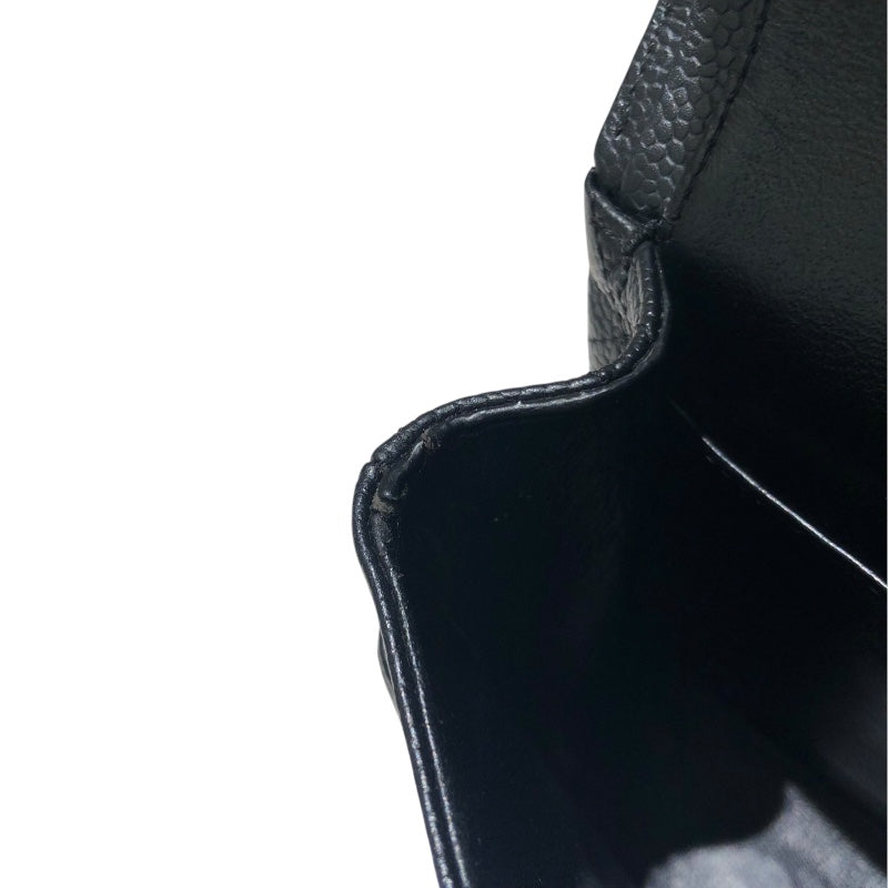 シャネル CHANEL マトラッセ25 A01112 ブラック　ゴールド金具 キャビア レディース ショルダーバッグ