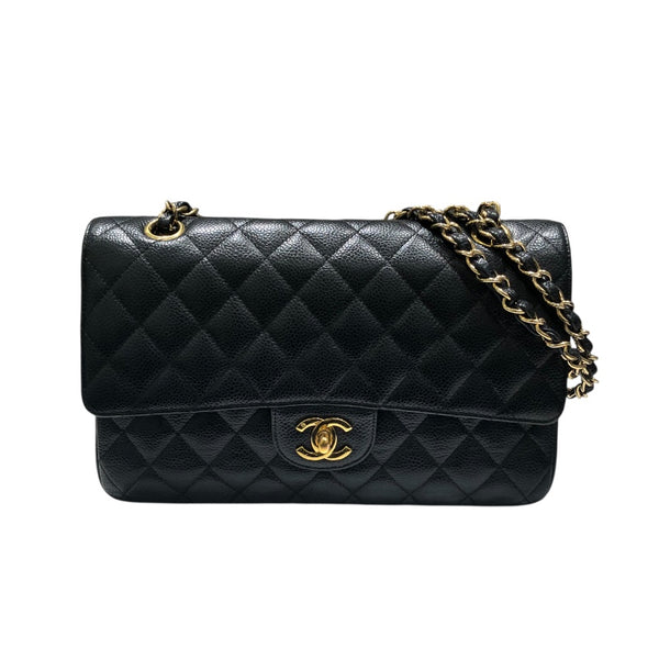 シャネル CHANEL マトラッセ25 A01112 ブラック　ゴールド金具 キャビア レディース ショルダーバッグ