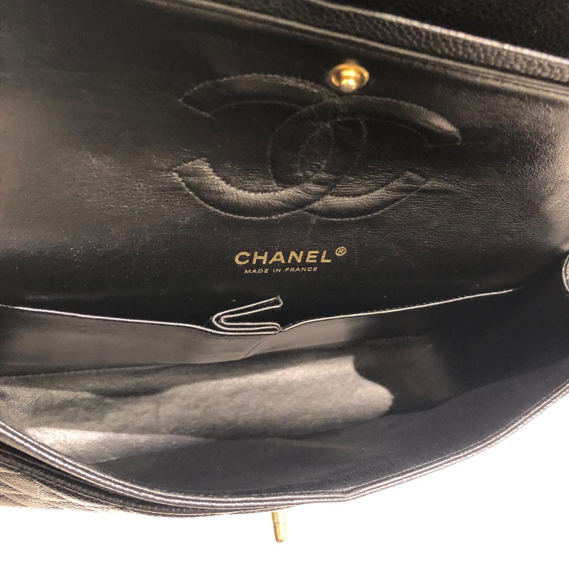 シャネル CHANEL マトラッセ25 A01112 ブラック　ゴールド金具 キャビア レディース ショルダーバッグ