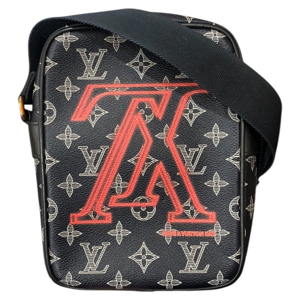 ルイ・ヴィトン LOUIS VUITTON ダヌーブPM M43678 ネイビー モノグラム・インク メンズ ショルダーバッグ