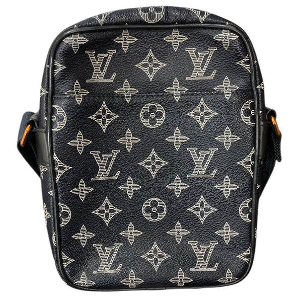 ルイ・ヴィトン LOUIS VUITTON ダヌーブPM M43678 ネイビー モノグラム・インク メンズ ショルダーバッグ