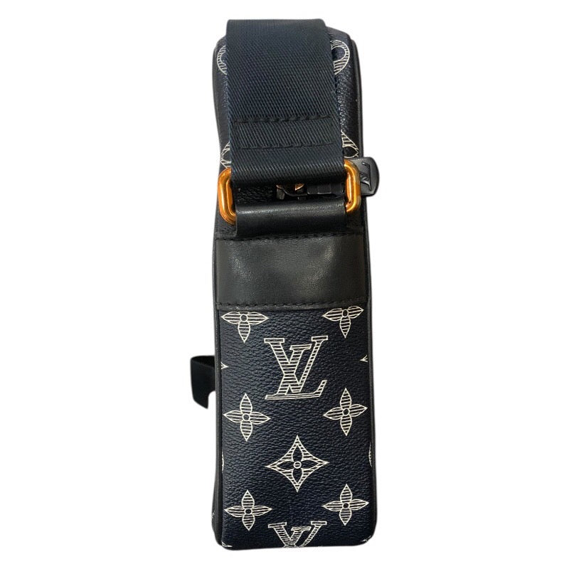 ルイ・ヴィトン LOUIS VUITTON ダヌーブPM M43678 ネイビー モノグラム・インク メンズ ショルダーバッグ