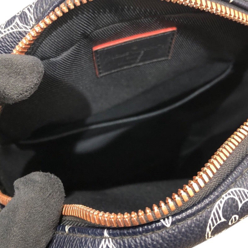 ルイ・ヴィトン LOUIS VUITTON ダヌーブPM M43678 ネイビー モノグラム・インク メンズ ショルダーバッグ