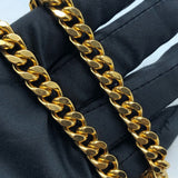 サンローラン SAINT LAURENT カサンドラ チェーンウォレット 377828 レッド×GD金具 グレインレザー レディース ウォレットチェーン
