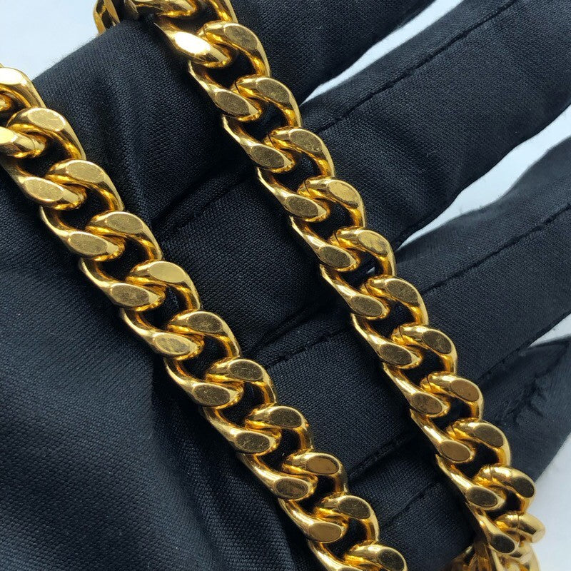 サンローラン SAINT LAURENT カサンドラ チェーンウォレット 377828 レッド×GD金具 グレインレザー レディース ウォレットチェーン