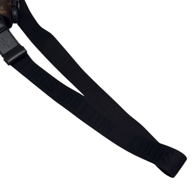 ルイ・ヴィトン LOUIS VUITTON Sロック・スリングバッグ M45807 モノグラム・マカサー PVC/レザー メンズ ボディバッグ