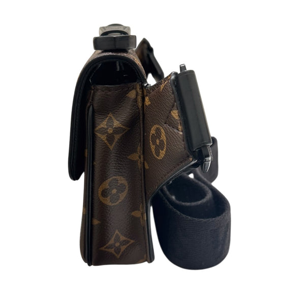 ルイ・ヴィトン LOUIS VUITTON Sロック・スリングバッグ M45807 モノグラム・マカサー PVC/レザー メンズ ボディバッグ
