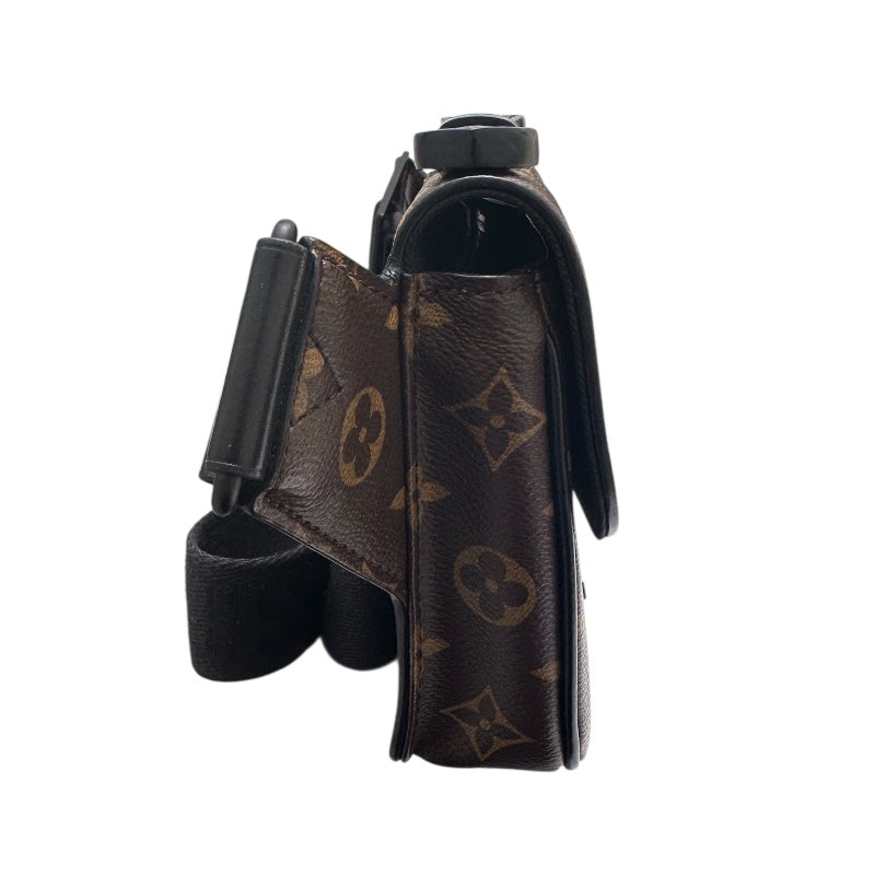 ルイ・ヴィトン LOUIS VUITTON Sロック・スリングバッグ M45807 モノグラム・マカサー PVC/レザー メンズ ボディバッグ
