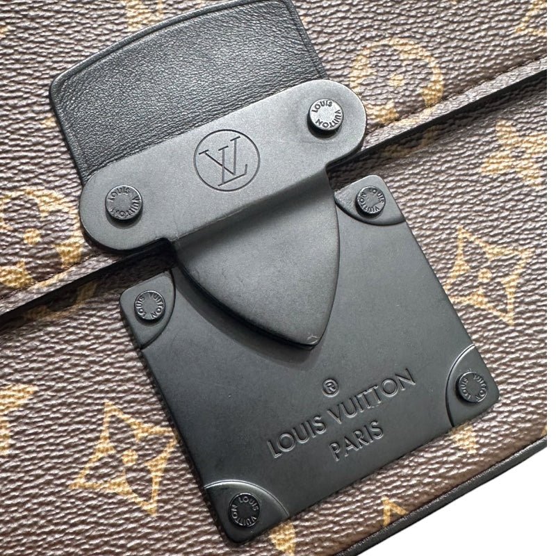 ルイ・ヴィトン LOUIS VUITTON Sロック・スリングバッグ M45807 モノグラム・マカサー PVC/レザー メンズ ボディバッグ