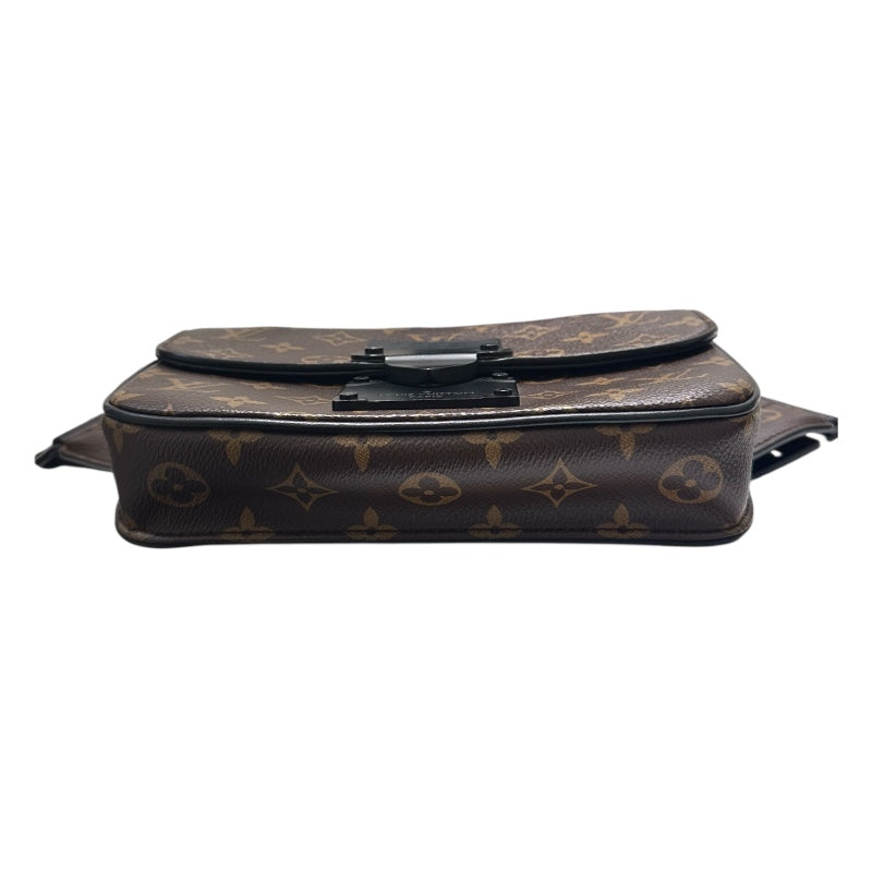 ルイ・ヴィトン LOUIS VUITTON Sロック・スリングバッグ M45807 モノグラム・マカサー PVC/レザー メンズ ボディバッグ