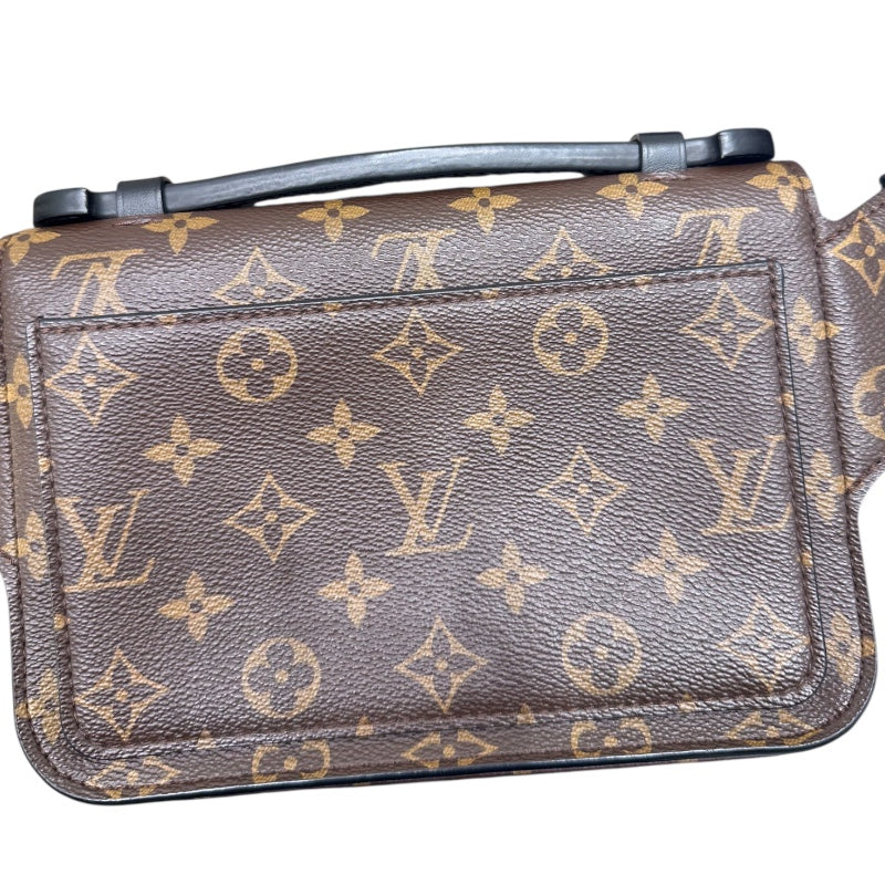 ルイ・ヴィトン LOUIS VUITTON Sロック・スリングバッグ M45807 モノグラム・マカサー PVC/レザー メンズ ボディバッグ