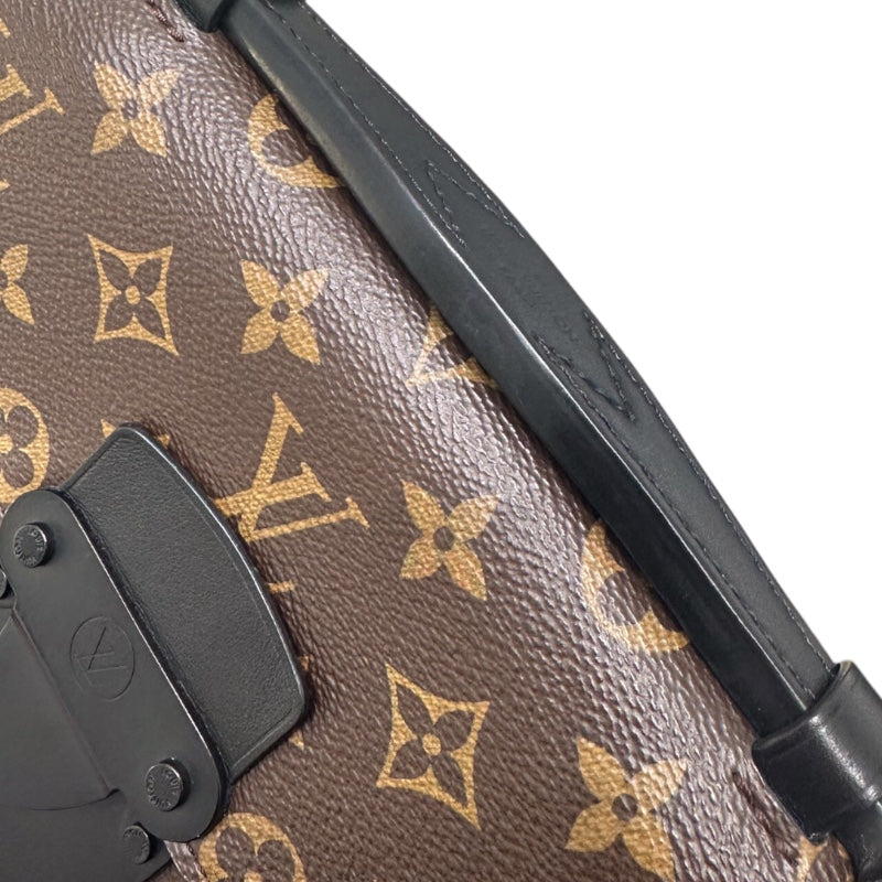 ルイ・ヴィトン LOUIS VUITTON Sロック・スリングバッグ M45807 モノグラム・マカサー PVC/レザー メンズ ボディバッグ