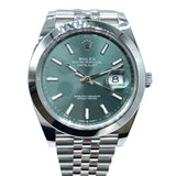 ロレックス ROLEX デイトジャスト41ミントグリーン 126300 グリーン ステンレススチール SS メンズ 腕時計