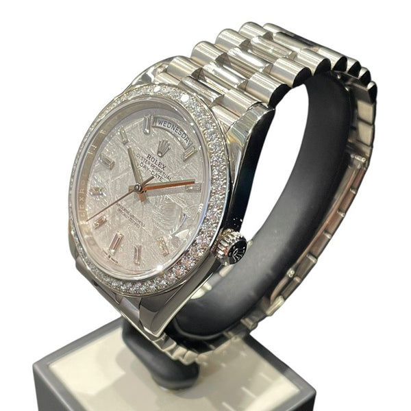 ロレックス ROLEX デイデイト40 メテオライト 228349RBR メテオライト K18WG 自動巻き メンズ 腕時計