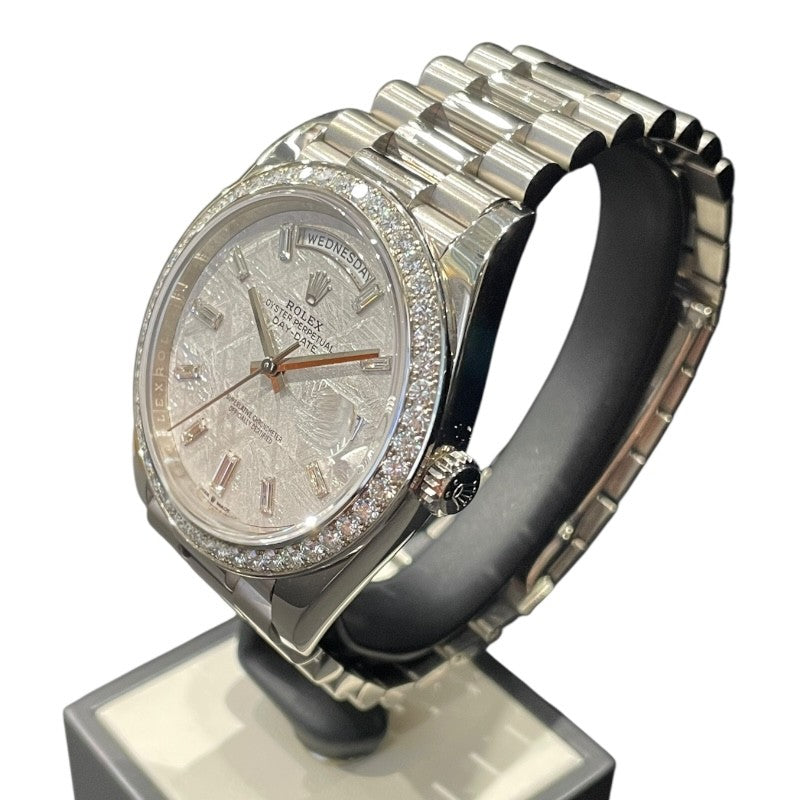 ロレックス ROLEX デイデイト40 メテオライト 228349RBR メテオライト K18WG 自動巻き メンズ 腕時計
