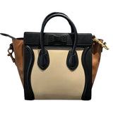 セリーヌ CELINE ラゲージナノショッパー トリコロール レザー レディース トートバッグ