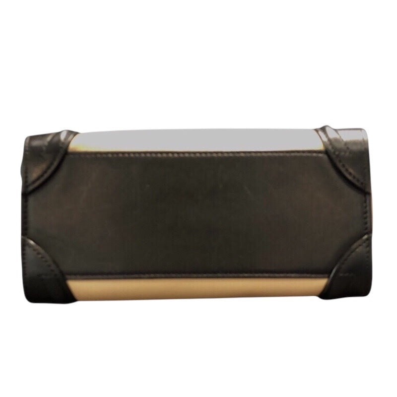 セリーヌ CELINE ラゲージナノショッパー トリコロール レザー