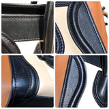 セリーヌ CELINE ラゲージナノショッパー トリコロール レザー レディース トートバッグ