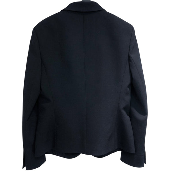 プラダ PRADA テーラードジャケット P520BK ネイビー ウール ウール レディース テーラードジャケット