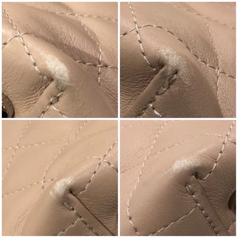 シャネル CHANEL マトラッセショッピングトート A98683 ベージュ シルバー金具 カーフ レディース トートバッグ