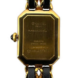 シャネル CHANEL プルミエール S H0001 ブラック GP レディース 腕時計