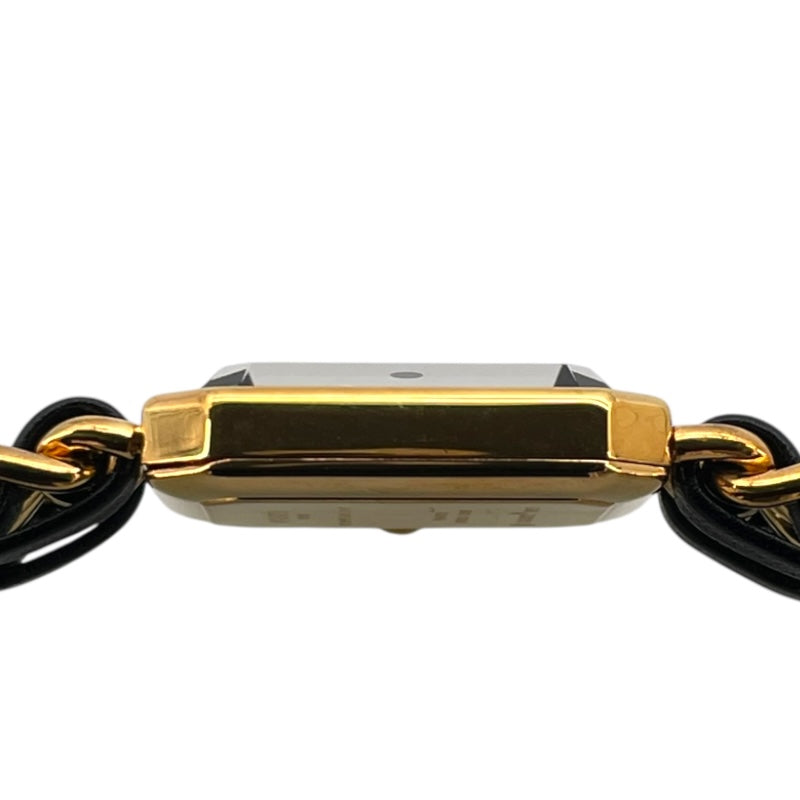 シャネル CHANEL プルミエール S H0001 ブラック GP レディース 腕時計