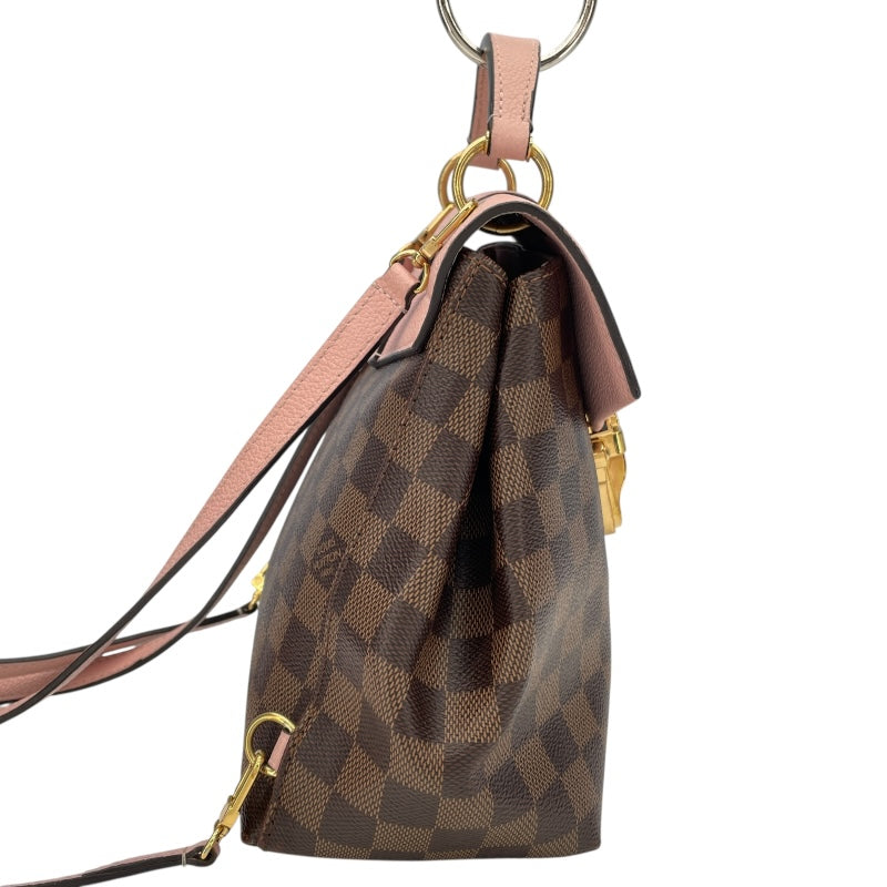 ルイ・ヴィトン LOUIS VUITTON クラプトン N42262 ブラウン ダミエ・エベヌ レディース リュック・デイパック
