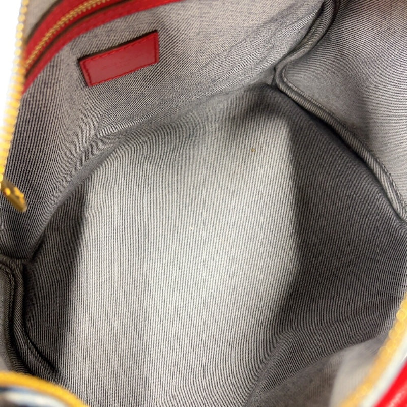 ルイ・ヴィトン LOUIS VUITTON スピーディ・バンドリエール30 M45041 ブルー/レッド　ゴールド金具 モノグラム・デニム レディース ボストンバッグ