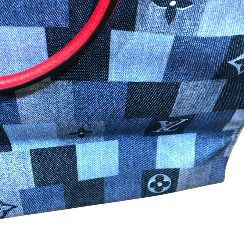 ルイ・ヴィトン LOUIS VUITTON オンザゴーGM M44992 デニムパッチワーク モノグラム レディース トートバッグ