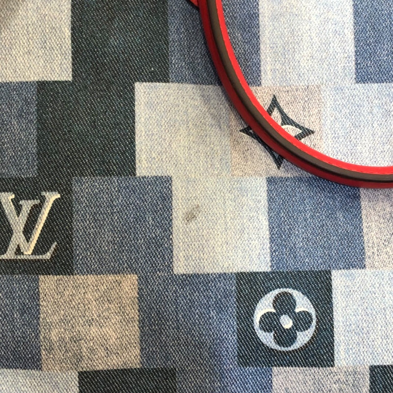 ルイ・ヴィトン LOUIS VUITTON オンザゴーGM M44992 デニムパッチワーク モノグラム レディース トートバッグ