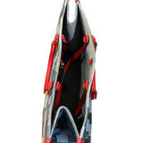 ルイ・ヴィトン LOUIS VUITTON オンザゴーGM M44992 デニムパッチワーク モノグラム レディース トートバッグ