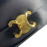 セリーヌ CELINE ショルダーバッグ クロード 194143 ブラック GD金具 シャイニーカーフ レディース ショルダーバッグ