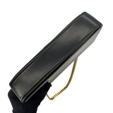 セリーヌ CELINE チェーン ショルダーバッグ クロード 115203 ブラック GD金具 シャイニーカーフ レディース ショルダーバッグ