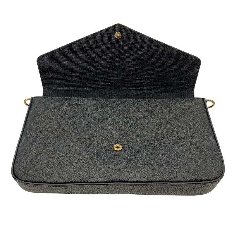 ルイ・ヴィトン LOUIS VUITTON ポシェット・フェリシー M64064 ブラック モノグラム・アンプラント レディース ショルダーバッグ